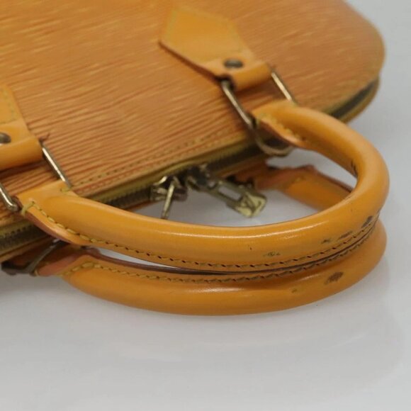 LOUIS VUITTON Epi Alma Hand Bag Yellow M52149 LV Auth 116021 - Picture 11 of 16
